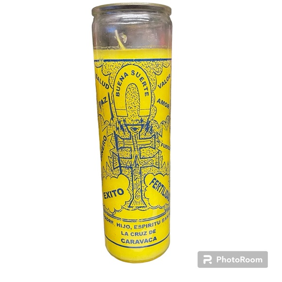 The cross of Caravaca 7 days candle/ vela la cruz de Caravaca 7 dias - Picture 2 of 4